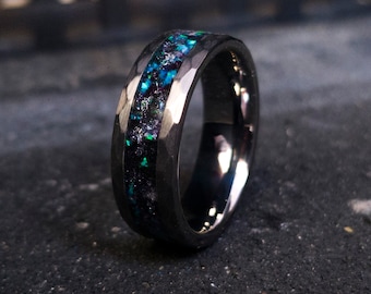 Bague météorite, bijoux météorite, mariage météorite, anneaux météorite, bande météorite, bague de mariage Mans, alliances, alliances