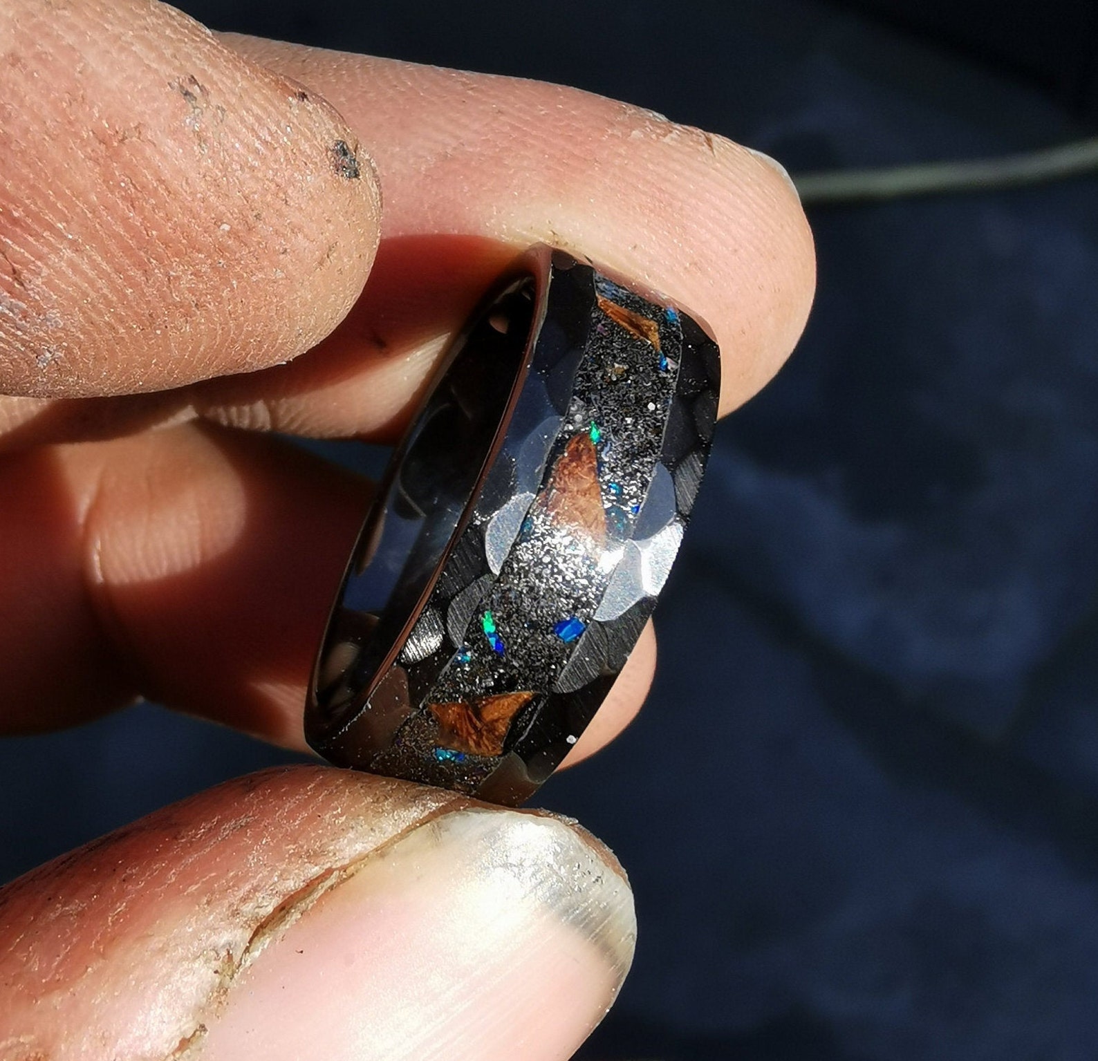 Male Engagement Dinosaur Bone Ring Triceratops Ring - Etsy