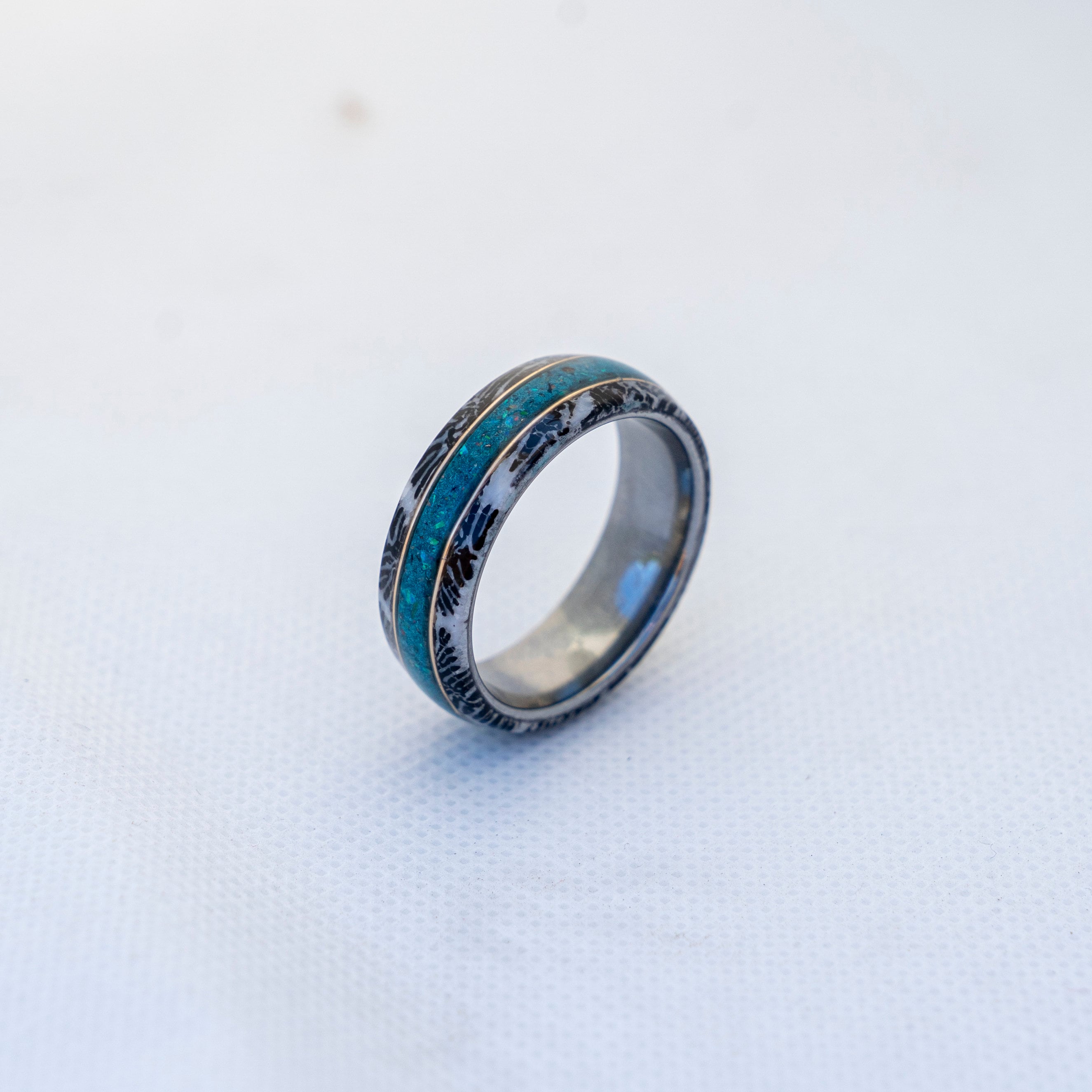 Black coral mens ring new arrivals