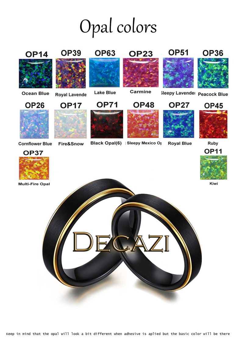 Hand Hammered Tungsten Opal Inlay Wedding Band Custom Wedding Ring Unique Wedding Band Galaxy Glowstone Ring Unique Galaxy Ring