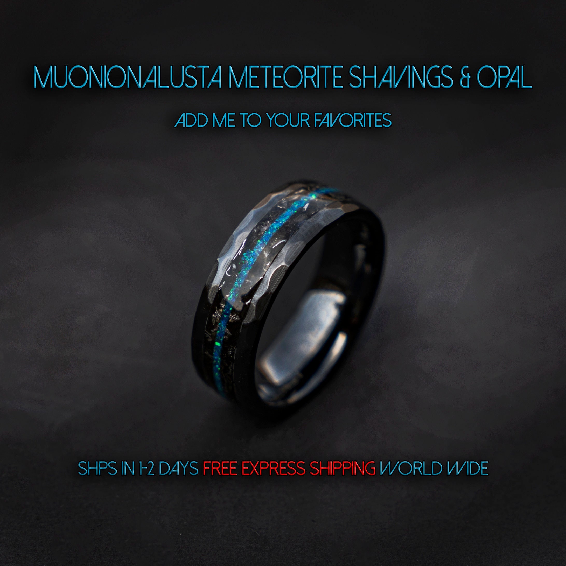 Opal meteorite ring deals