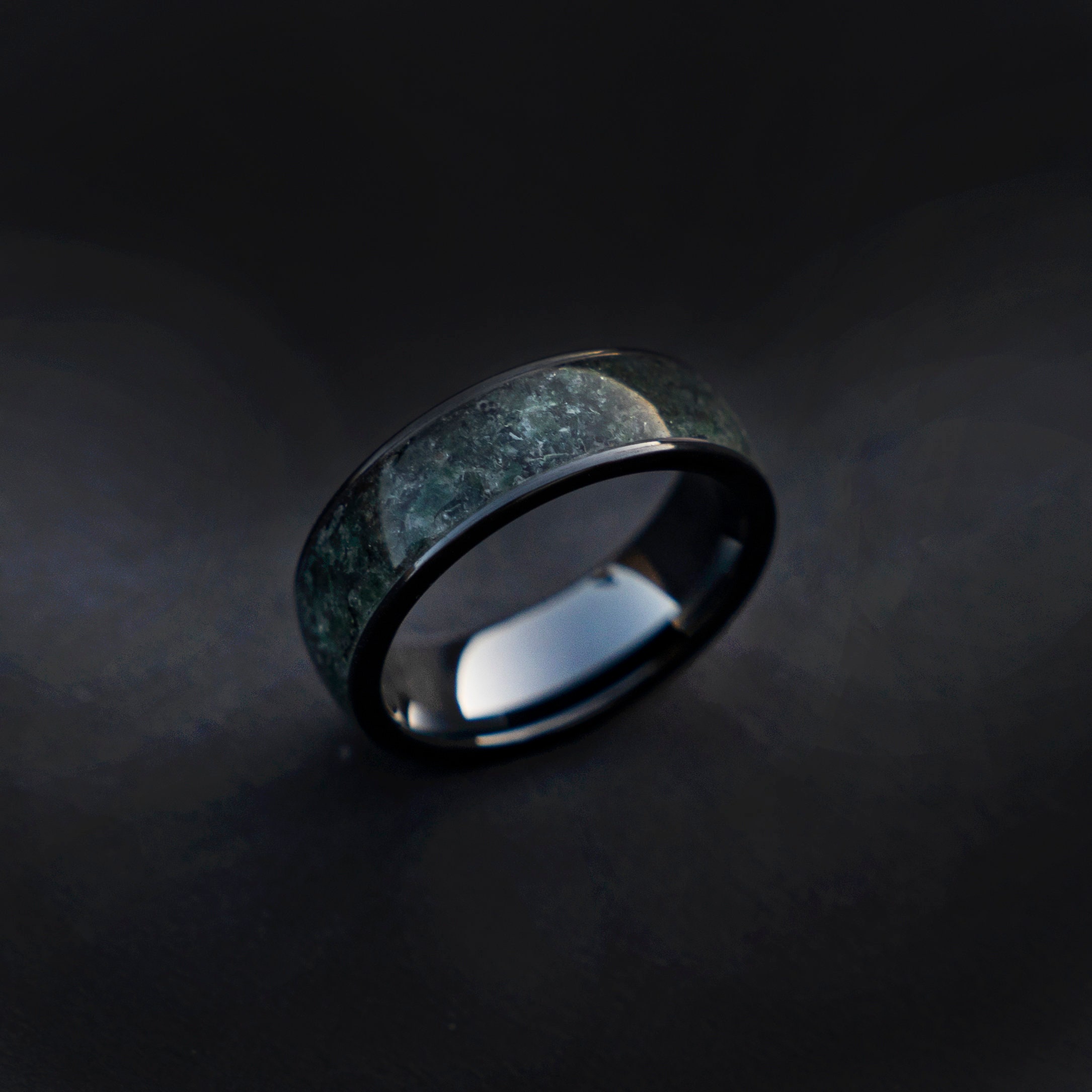 moss agate ring, moss agate engagement ring, moss agate jewelry, moss ...