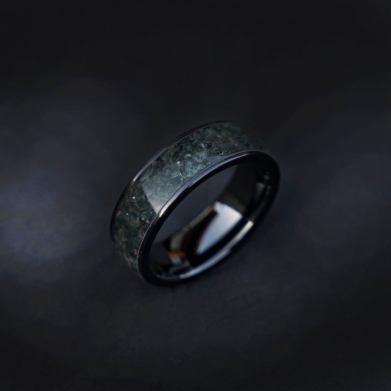 Moss Agate Ring Moss Agate Engagement Ring Moss Agate - Etsy