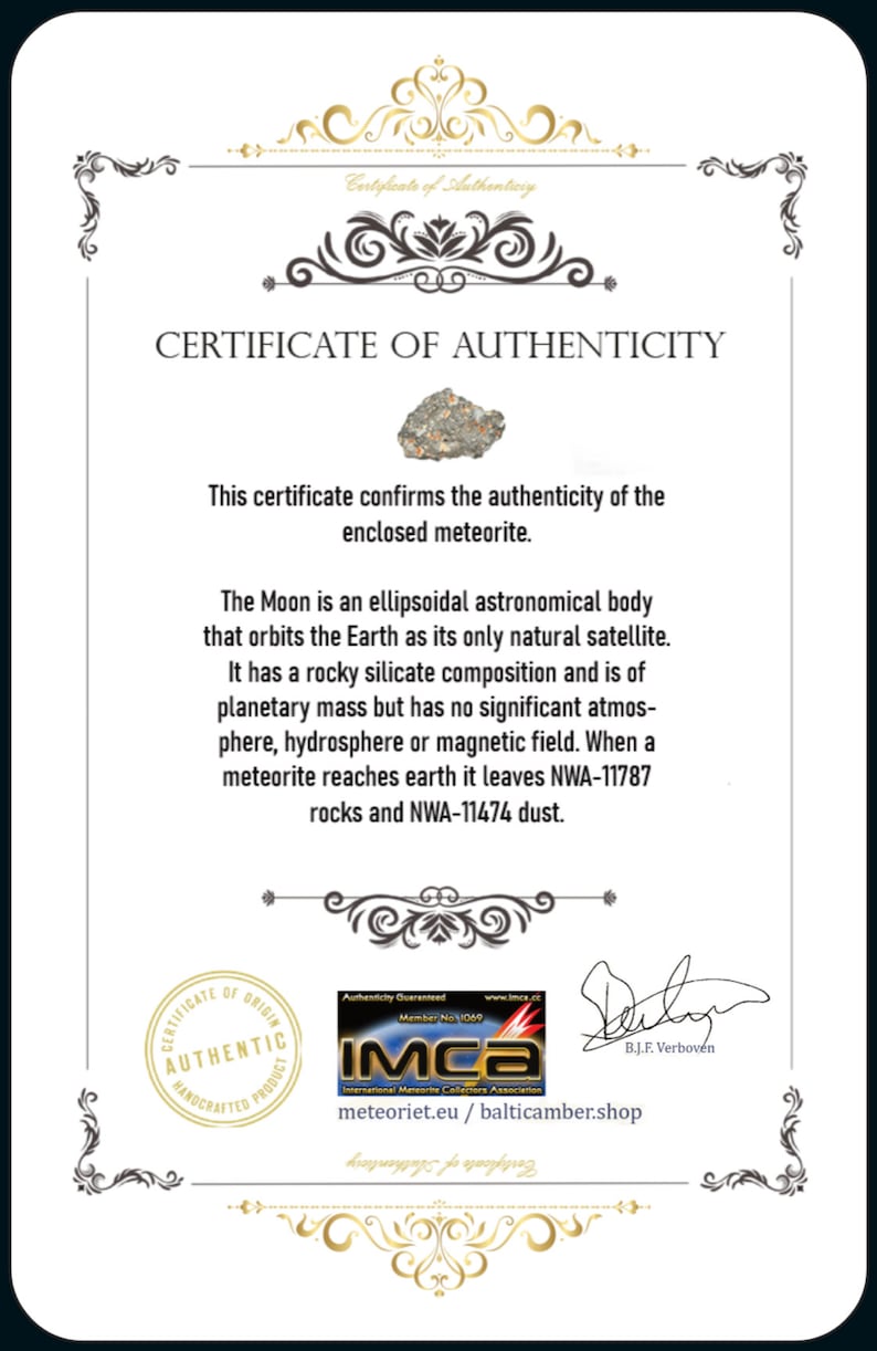 Moon Meteorite Lunar Jewelry | Inspired by James Webb | Unique Cosmic Accessories image 13