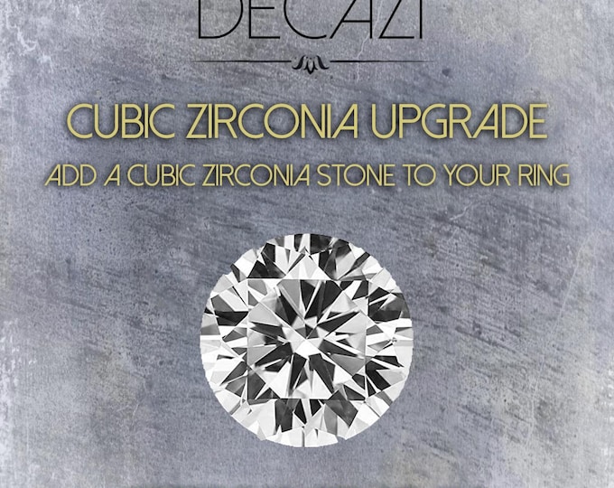Cubic Zirconia Upgrade, Customize or Personalize your Ring, Wedding Band