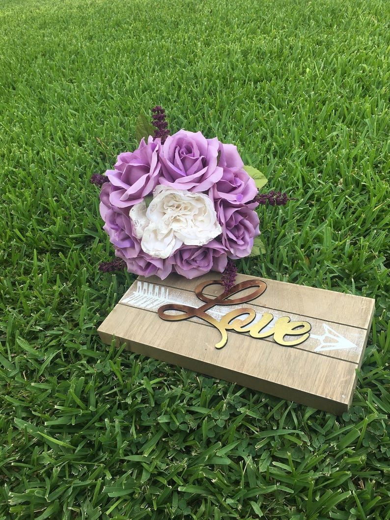 Purple bouquet wedding flowers lavender bouquet purple flower wedding bouquetbridesmaid bouquet