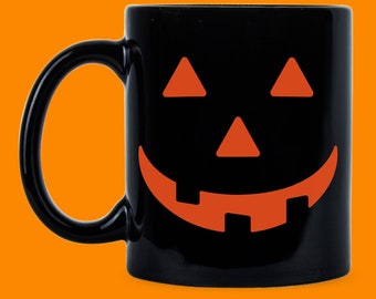 Jack-O-Lantern Coffee Mug for Halloween, Autumn, and Party Gifts