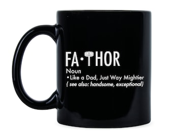 Fa-Thor Becher, Superdad Geschenk, Vatertagskaffeebecher