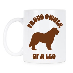 Tazza con razza di cane Leonberger