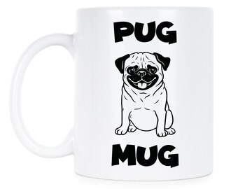 Mops Keramikbecher, Hundeliebhaber Geschenk