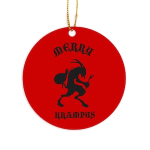 Krampus Ornament Unique Krampusnacht Christmas Tree Decoration for Gothic Holiday Spook