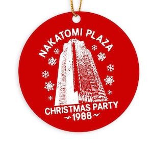 1988 Nakatomi Plaza Christmas Party Ornament for Holiday Tree Decor