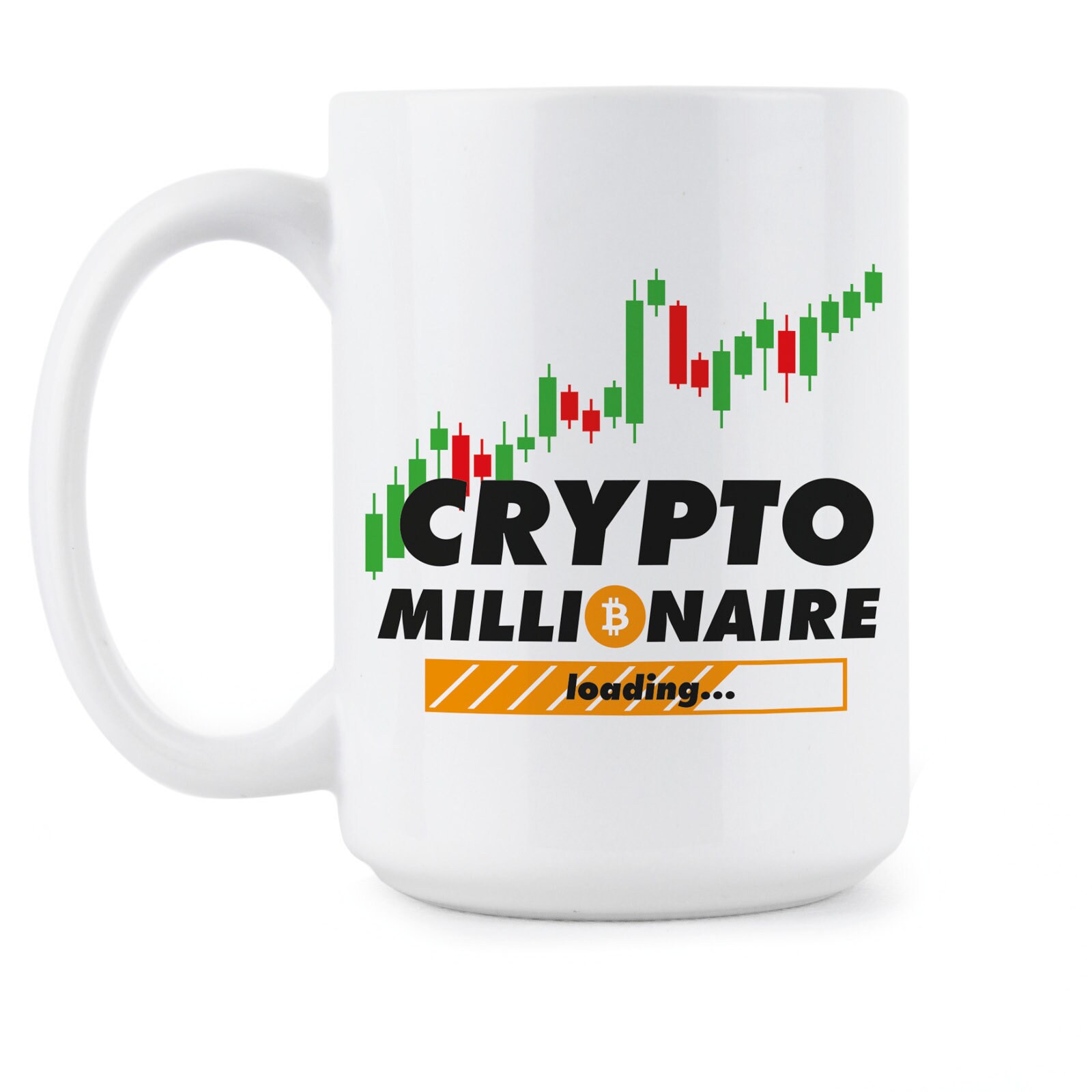 Crypto-mok miljonair Bitcoin-koffiekop met cryptocurrency laden - Etsy  Nederland