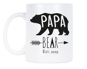 Papa Bear 2019 Papa Bear Mug Papa Bear Est 2019 New Dad Gift First Father's Day