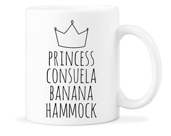 Friends TV Show Friends Show Mug Mug Funny Consuela Mug Consuela Coffee Mug Friend Consuela Gift Banana Hammock Mug Princess Banana Mug