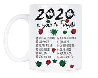 A Year to Forget Christmas 2020 A Year to Remember 2020 Christmas Mug Quarantine Christmas