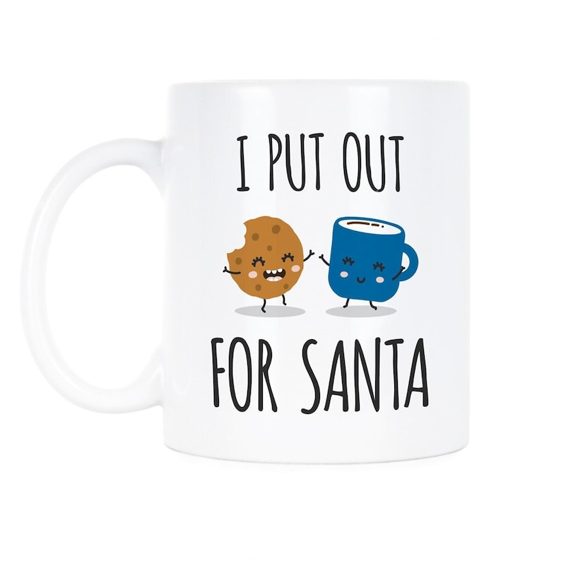Funny Santa Mug Naughty Christmas Coffee Cup Gag Gift for Adults