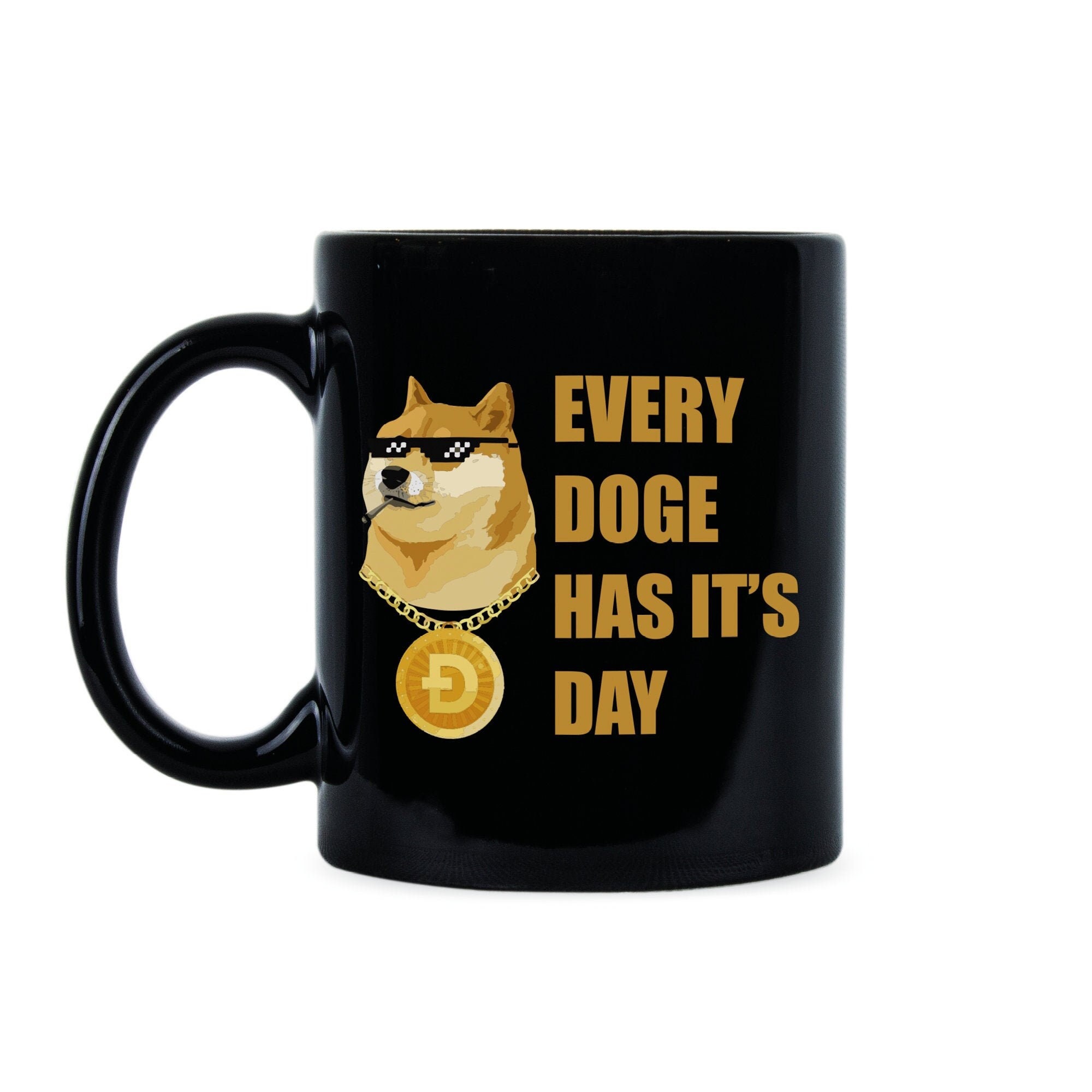Dogecoin-koffiemok Cryptocurrency Meme Gift Crypto-merchandise - Etsy  Nederland