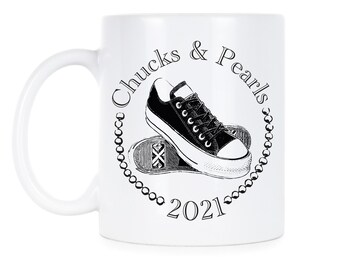 Chucks and Pearls Kamala Harris Vice President Kamala Inauguration Day Joe Biden Kamala Harris Mug