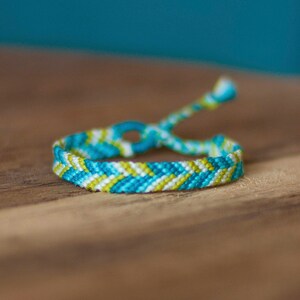 Chevron bracelet, friendship bracelet, modern hippie boho, handwoven, gift for her, multicolor macrame bracelet
