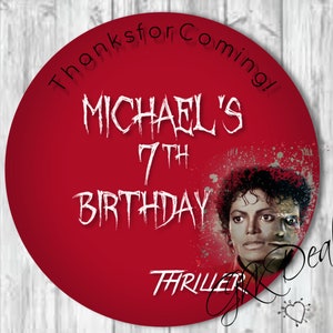 Michael Jackson Thriller Birthday Invitations Telechargeable Etsy France