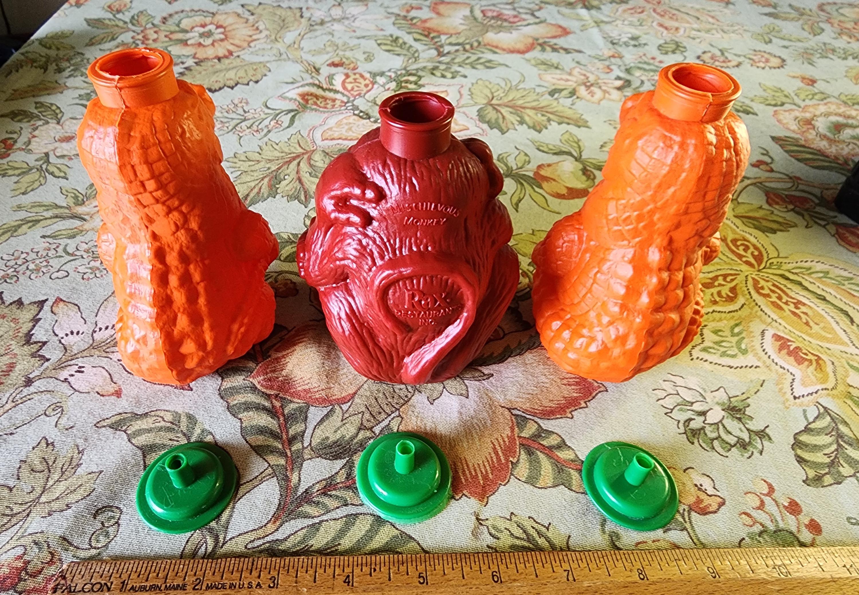 Vintage Rax Restaurant Uncle Al Alligators & Mischievous Monkey