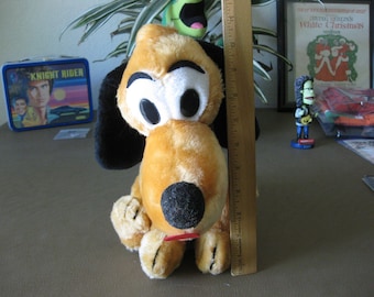 Vintage Walt Disney Pluto Plush Animal Disneyland Toy Made in Korea Great Condition 11" 1990s