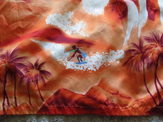 Vintage Maui Trading Company Orange Hawaiian Shir… - image 6