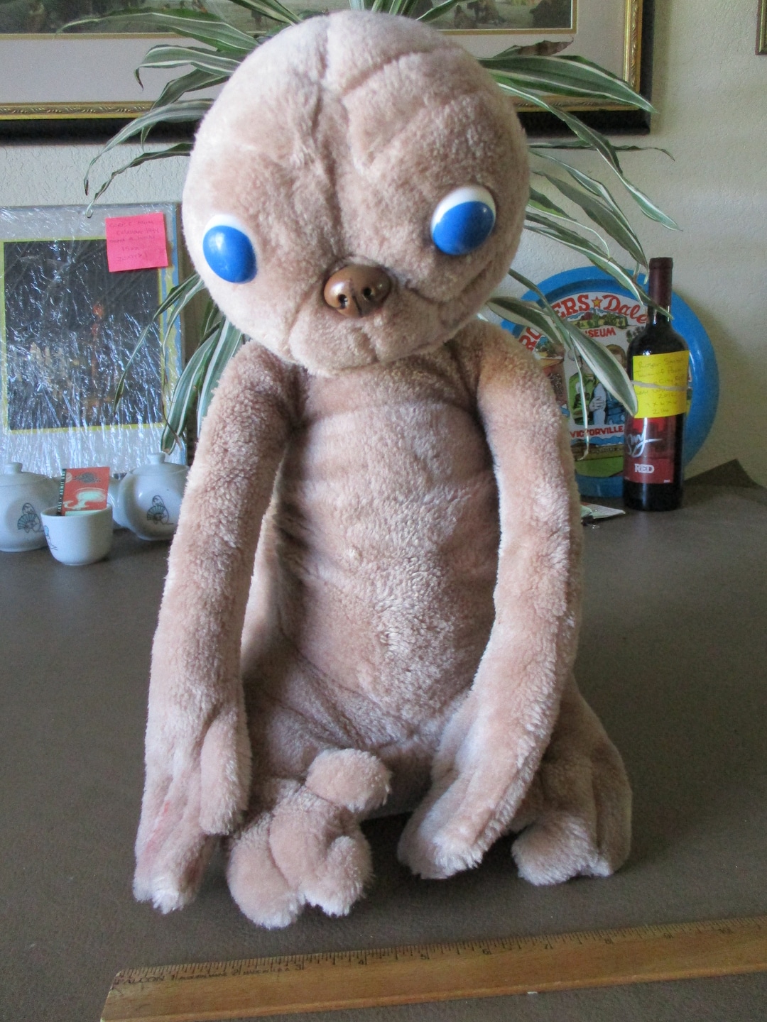 Vintage ET Extraterrestrial Plush Doll Kamar Universal Studios Handmade