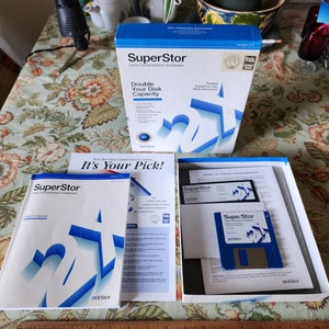 Vintage IBM PC SuperStor V2 Computer Data Compress Addstor Software Unused in Box 1992
