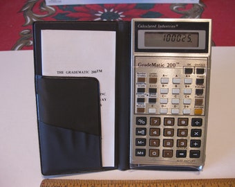 Vintage Gradematic 200 Grade Averager Calculator by Calculated Industries Education Teacher 1988