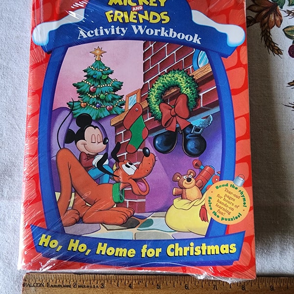 Vintage Disneys Mickey and Friends Activity Workbooks 4 Books SEALED 1997