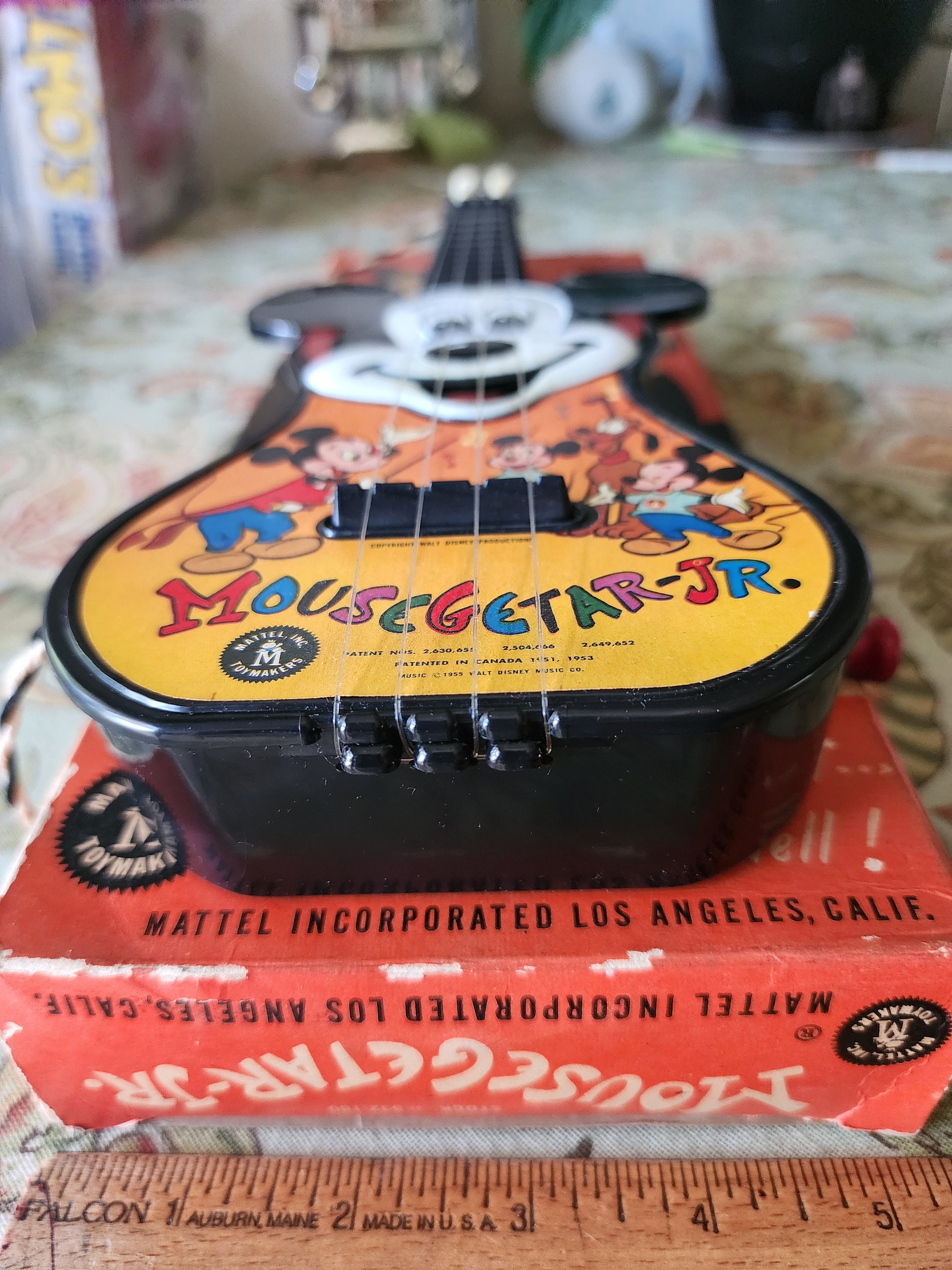 Vintage Walt Disney Mickey Mouse Club Mousegetar Jr Musical
