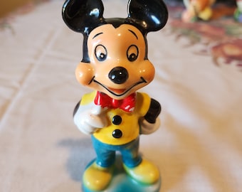 Vintage Walt Disney Mickey Mouse Disneyland Ceramic Figure by Wales Made in Japan 1960