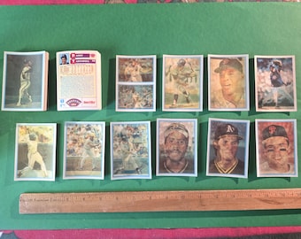 Vintage Sportflics Rookies Baseball Set of 50 Rookie Cards Barry Bonds Bo Jackson Jose Canseco Barry Larkin Will Clark 1986 MLB
