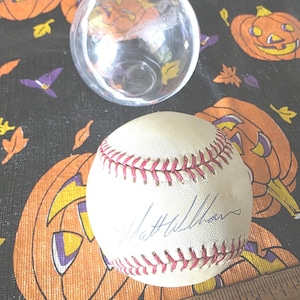 Vintage Matt Williams SF Giants Signed Autographed Baseball Rawlings National League ball Matt the Bat