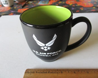 United States Air Force Maxwell AFB Coffee Cup Mug w Official Hologram Montgomery Alabama