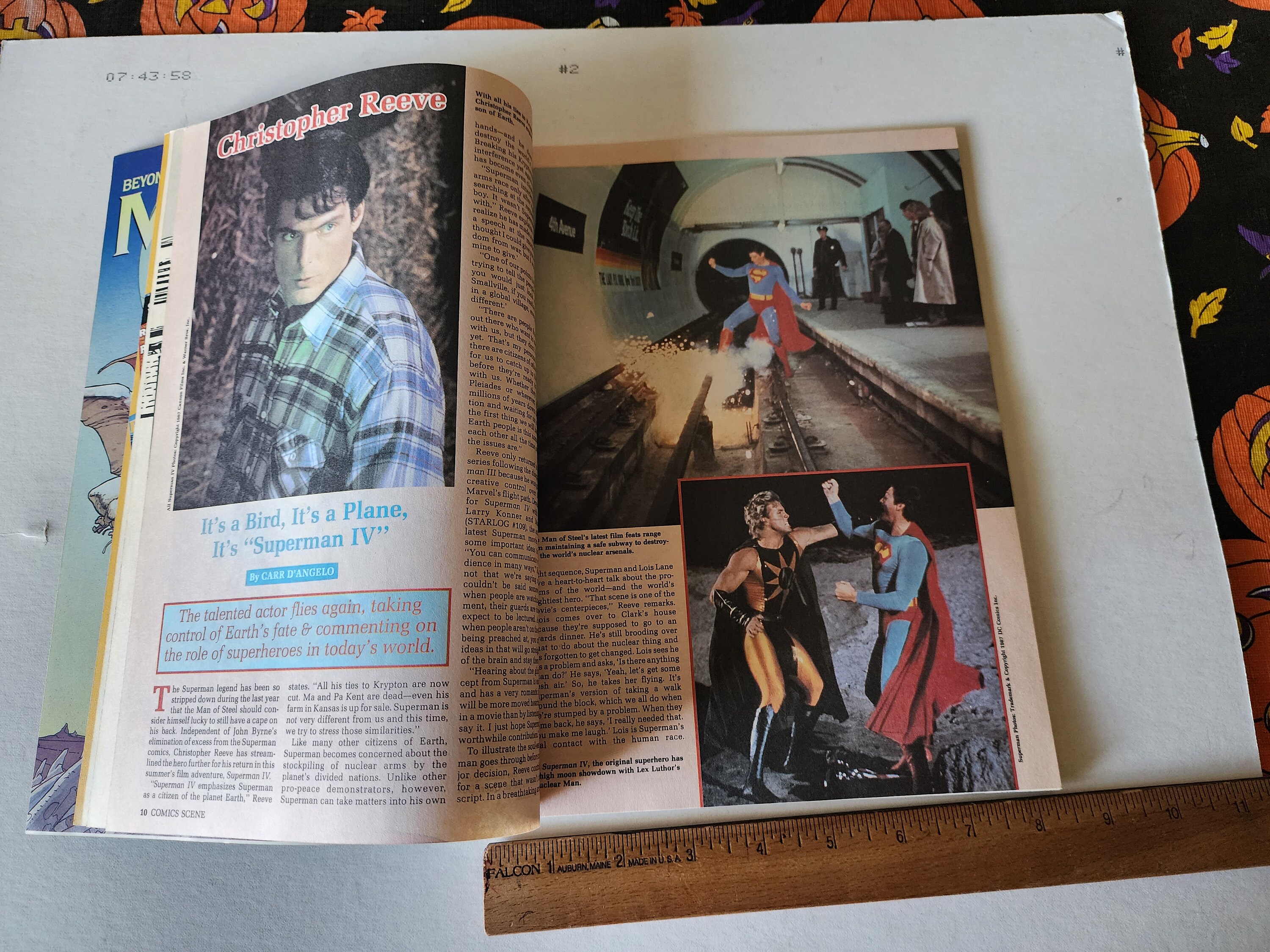 Starlog Comic Collection Starlog Comics Scene Special 1 Magazine Superman Chris Reeve Stan Lee ...