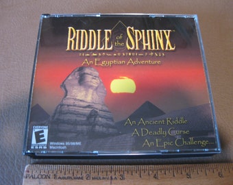 Riddle of the Sphinx An Egyptian Adventure PC CD-Rom Video Game 2000 Win 95 98 ME