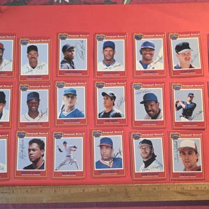 Vintage Jumbo California Sunflower Seeds Autograph Series Baseball Cards Autograph Series II 20 cards of the set of 24 1991 Ken Griffey Jr