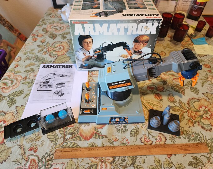 Vintage Radio Shack Armatron Robotic Arm Works Complete Tandy 1980s Etsy