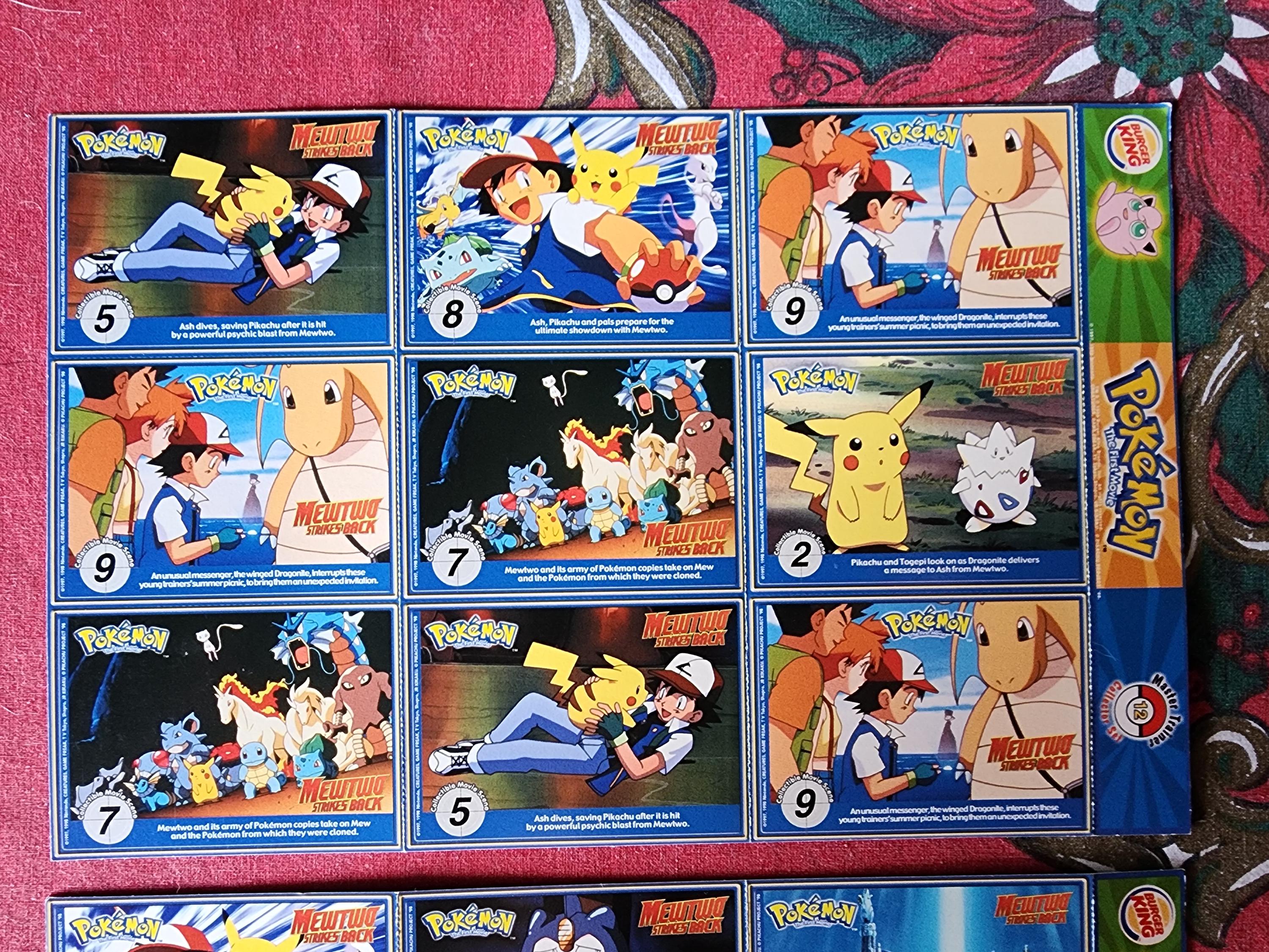 Vintage Burger King Pokemon 1st Movie Card Sheets 12 and 16 Master Trainer Collector Set Uncut 1999 - Etsy Vintage Burger King Pokemon 1st Movie Card Sheets 12 and 16 Master Trainer Collector Set Uncut 1999 - Etsy
