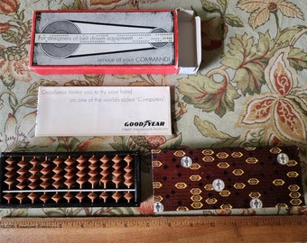 Vintage Goodyear Tire and Rubber Co Promo Advertising Mailer Computer Abacus RARE Collectible 1960’s