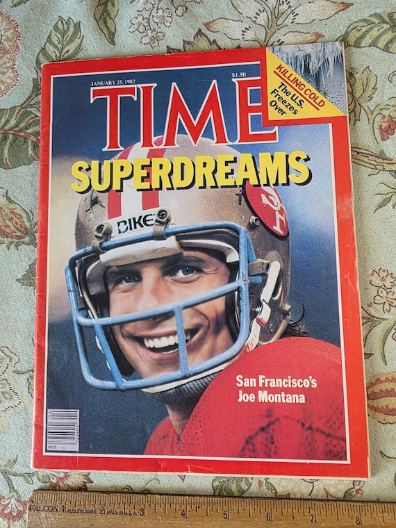 Vintage Time Magazine Joe Montana on Cover Superdreams San Francisco 49ers Forty Niners January 25 1982