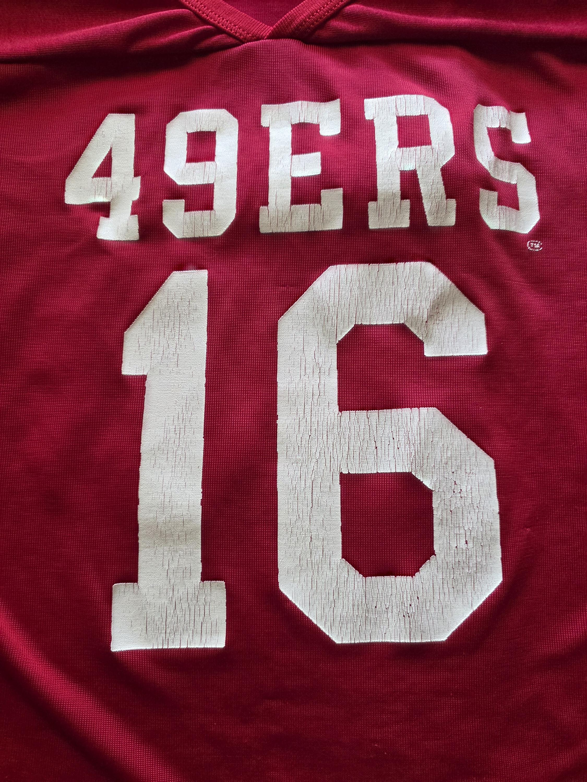Vintage SF Niners Joe Montana #16 Jersey Rawlings Adult Large USA
