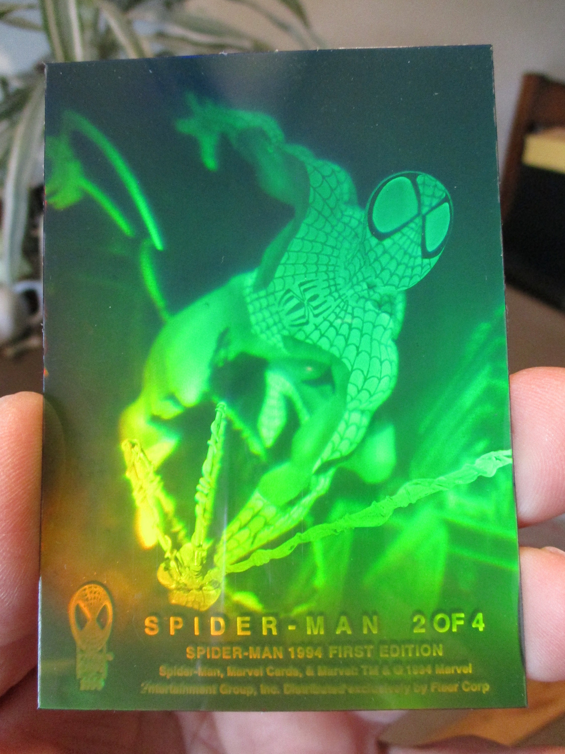 Vintage Spiderman Hologram 1st Edition Card #2 of 4 Fleer Spider-man Marvel  With Case 1994 - Etsy UK