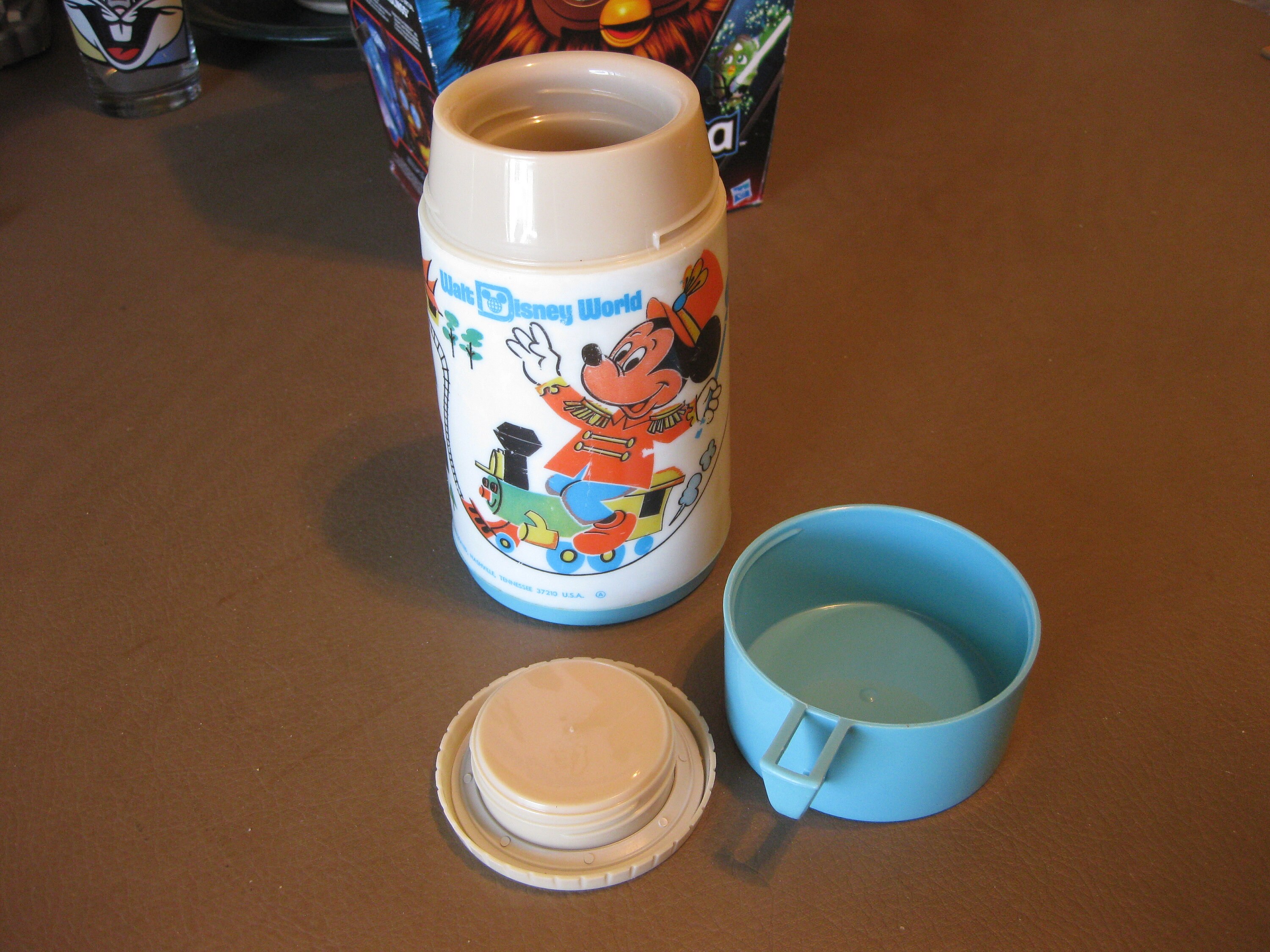 Vintage Walt Disney World Mickey Mouse Aladdin Thermos Magic Etsy