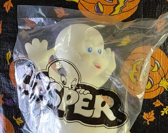 Vintage Casper The Friendly Ghost Puppet Sealed Glow in the Dark Pizza Hut Offer Harvey Comics Halloween Fantasy Comedy Film 1995