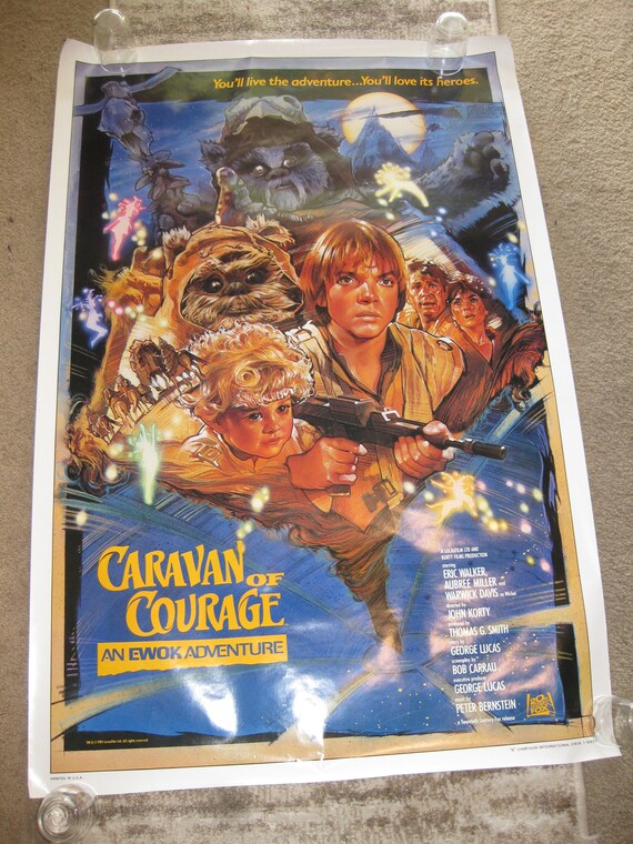 Star Wars Ewok Adventure Caravan Of Courage Poster Campaign B Etsy