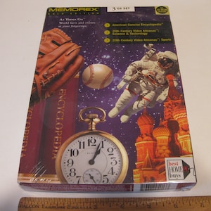 Vintage IBM PC Software Memorex Gold Edition &quot;As Times Go&quot; Dos Computer CDROM Set 1995 Sealed